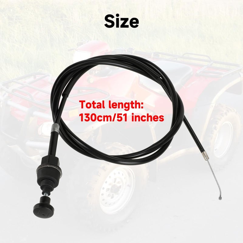 XIKOBY Rubicon 500 Choke Cable and Starter Valve Plunger Kit Compatible with Foreman TRX500 TRX500FPA TRX500FGA TRX500FA 2001-2014 Foreman 500 TRX500FE TRX500FM TRX500TM ATV Quad 4 Wheeler - Image 5